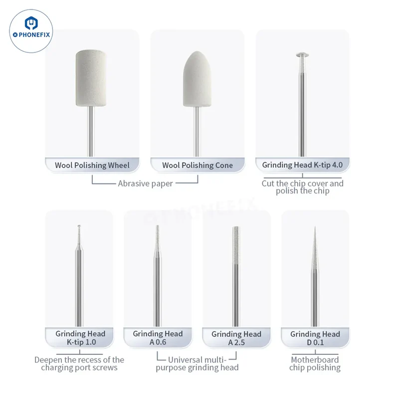 Stylo de polissage QIANLI iHandy DM460-K pour le meulage et la découpe de puces PCB