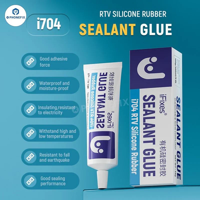 Colle d'étanchéité en caoutchouc silicone RTV iFixes i704 Pâte thermique pour processeur
