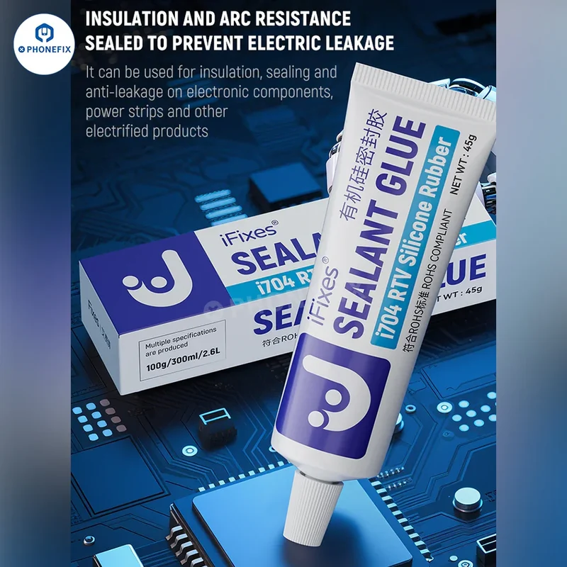 Colle d'étanchéité en caoutchouc silicone RTV iFixes i704 Pâte thermique pour processeur