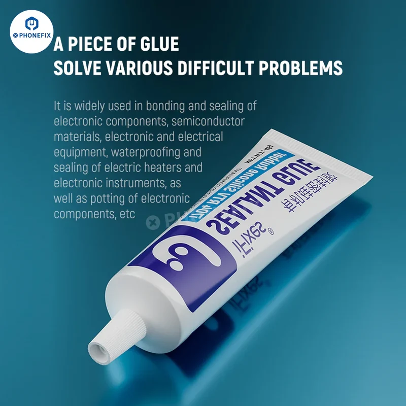 Colle d'étanchéité en caoutchouc silicone RTV iFixes i704 Pâte thermique pour processeur