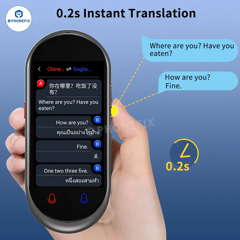 VORMOR Z6 Z8 Traducteur portable intelligent hors ligne Traduction en temps réel
