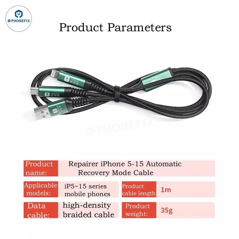 Câble de récupération YCS à double tête pour iPhone 6-16 Pro Max