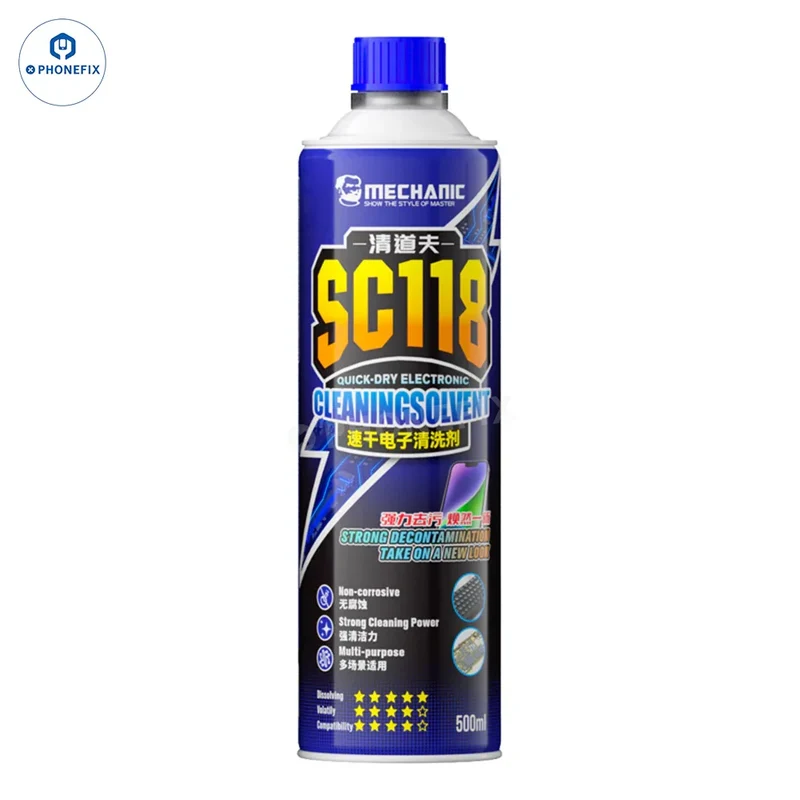 MECHANIC Nettoyant électronique à séchage rapide Dissolvant de colle pour cadre de téléphone