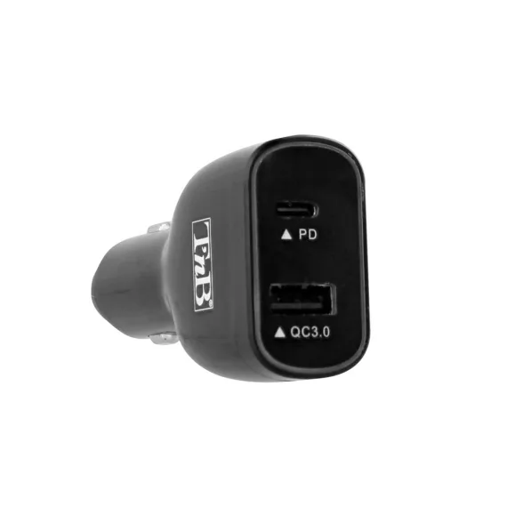 Chargeur allume-cigare 1XUSB-A et 1XType-C quick charge et power delivery 65W