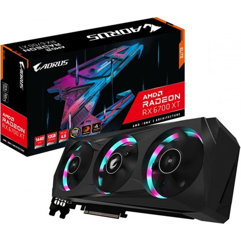 GIGABYTE AMD Radeon GV-R67XTAORUS E-12GD - 12 Go, PCI-E, Ventilateur