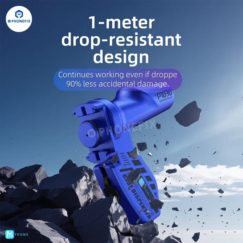 Pistolet à colle pneumatique électrique, distributeur de pâte à double poignée pour réparation de téléphone