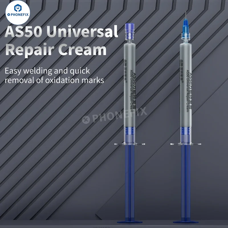 Crème réparatrice AS50 pour téléphone, pâte pour éliminer les taches d'oxydation de la carte mère