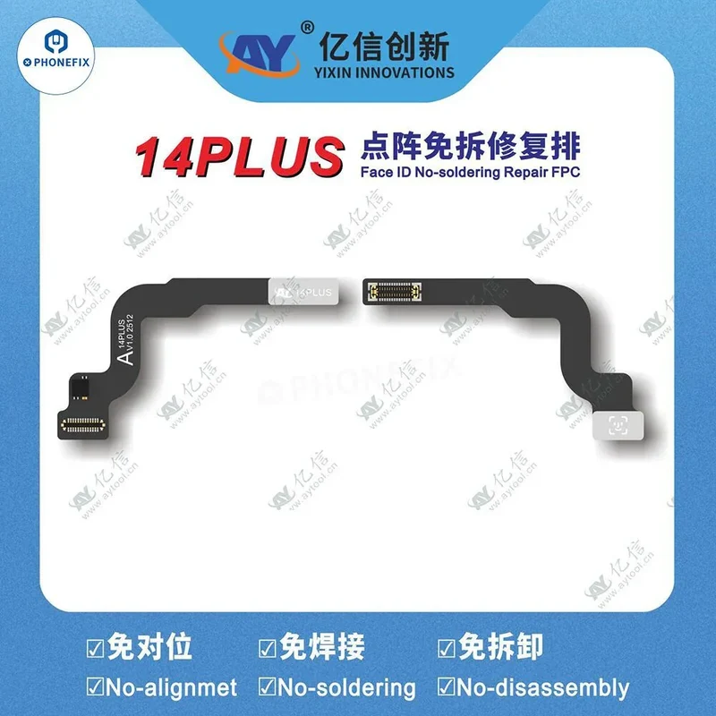 Programmateur A108 avec câble de réparation Face ID Tag-on pour iPhone 13-16 Pro Max