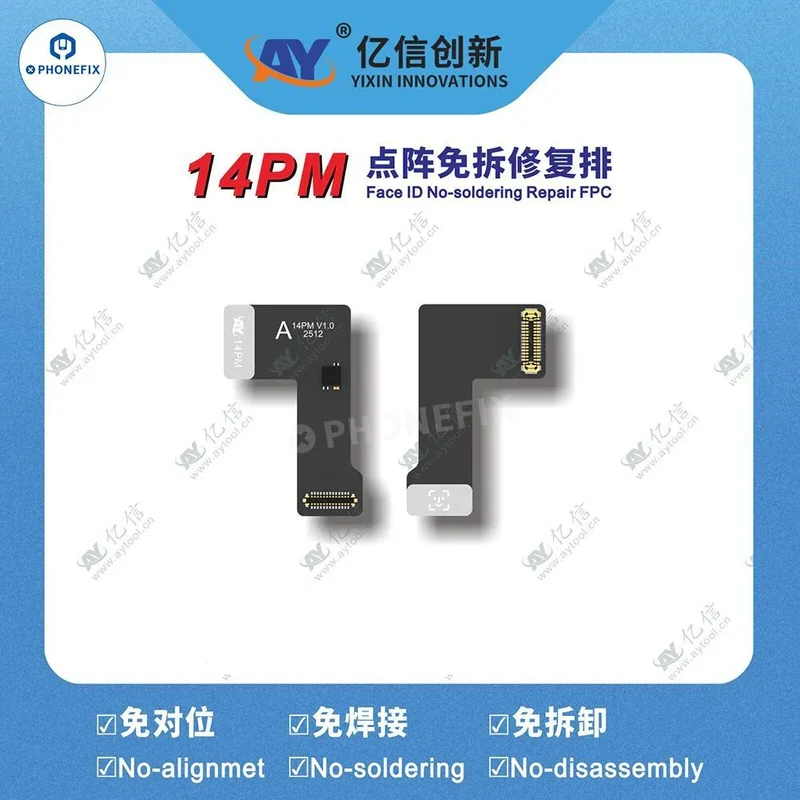 Programmateur A108 avec câble de réparation Face ID Tag-on pour iPhone 13-16 Pro Max
