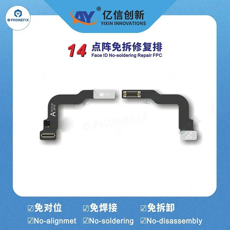 Programmateur A108 avec câble de réparation Face ID Tag-on pour iPhone 13-16 Pro Max