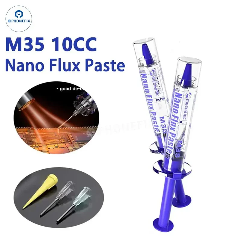 Pâte de flux nano MECHANIC M35 pour réparation de soudure de circuits imprimés de téléphones