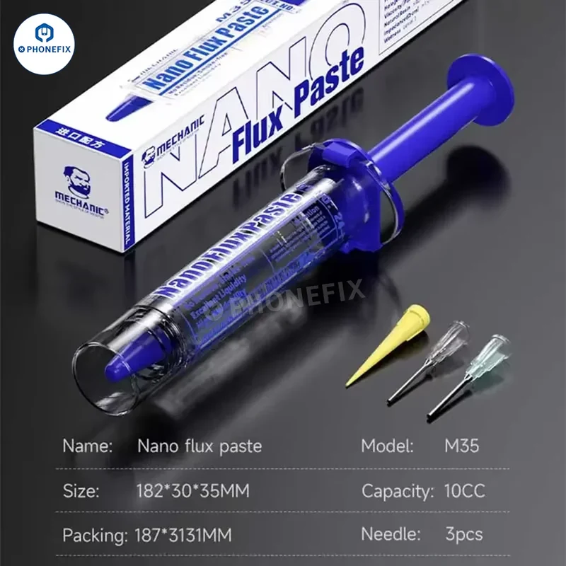 Pâte de flux nano MECHANIC M35 pour réparation de soudure de circuits imprimés de téléphones