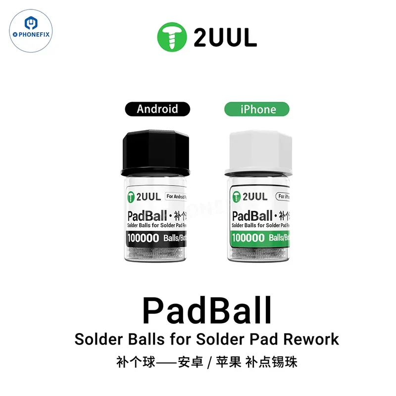Billes de soudure PadBall 2UUL pour téléphone PCB BGA