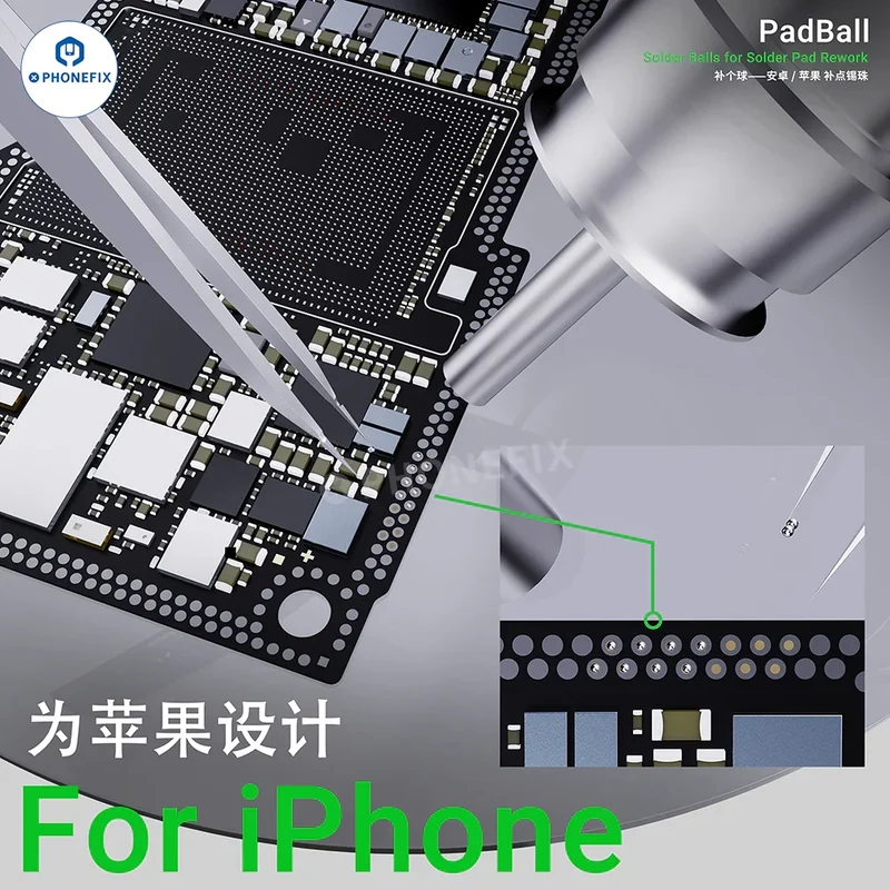 Billes de soudure PadBall 2UUL pour téléphone PCB BGA