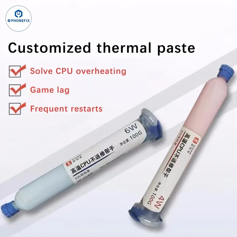 Pâte thermique YCS 100 g 4 W 6 W Graisse de dissipation thermique pour processeur Silicone