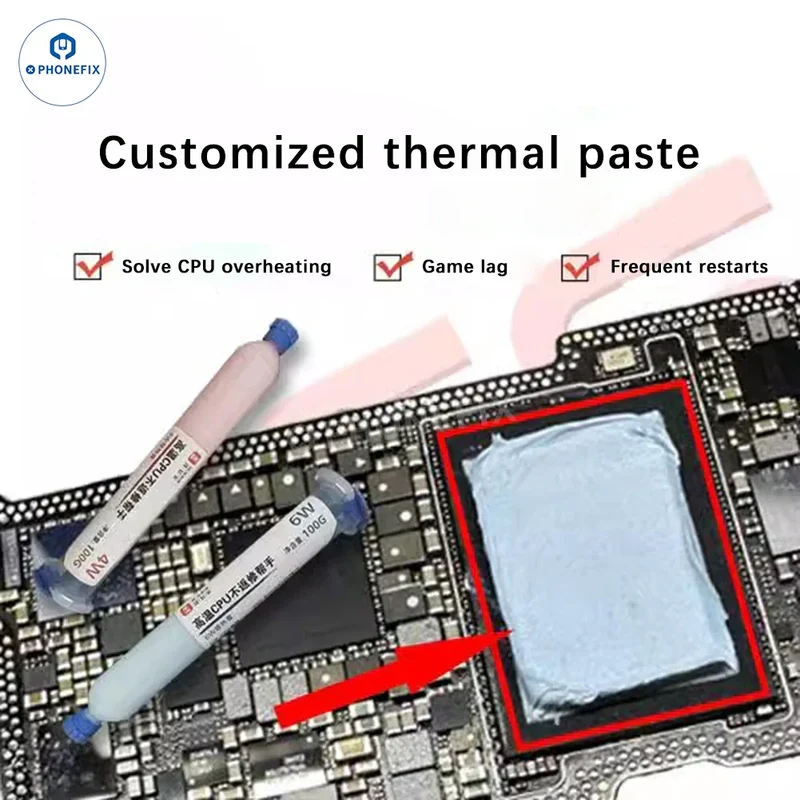 Pâte thermique YCS 100 g 4 W 6 W Graisse de dissipation thermique pour processeur Silicone