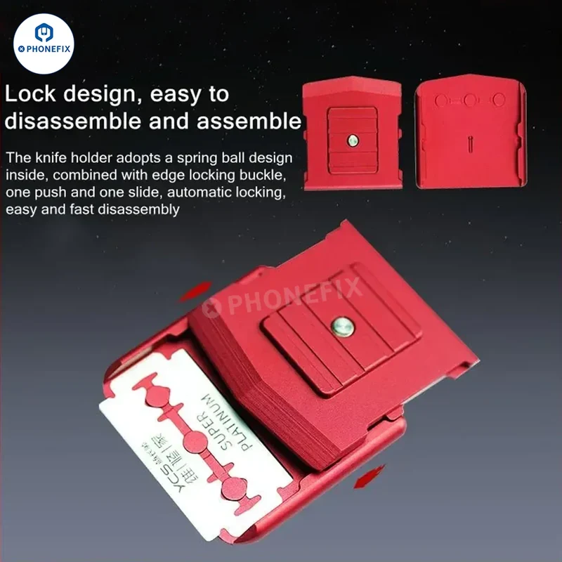 Kit de retrait de colle pour écran de téléphone avec pince à couteau double face YCS Tools