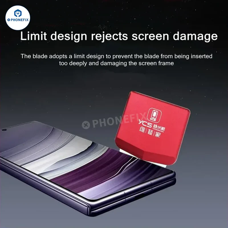 Kit de retrait de colle pour écran de téléphone avec pince à couteau double face YCS Tools