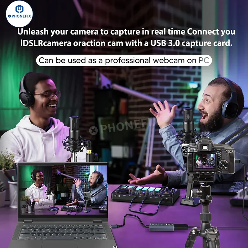 Carte de capture audio vidéo 4K 1080P pour diffusion en direct