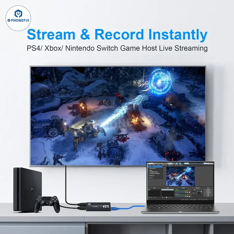 Carte de capture audio vidéo 4K 1080P pour diffusion en direct