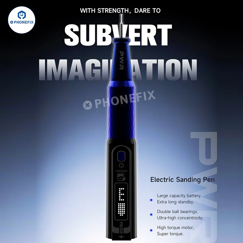 Stylo de meulage MECHANIC PWR pour le polissage des circuits imprimés de téléphones et de processeurs