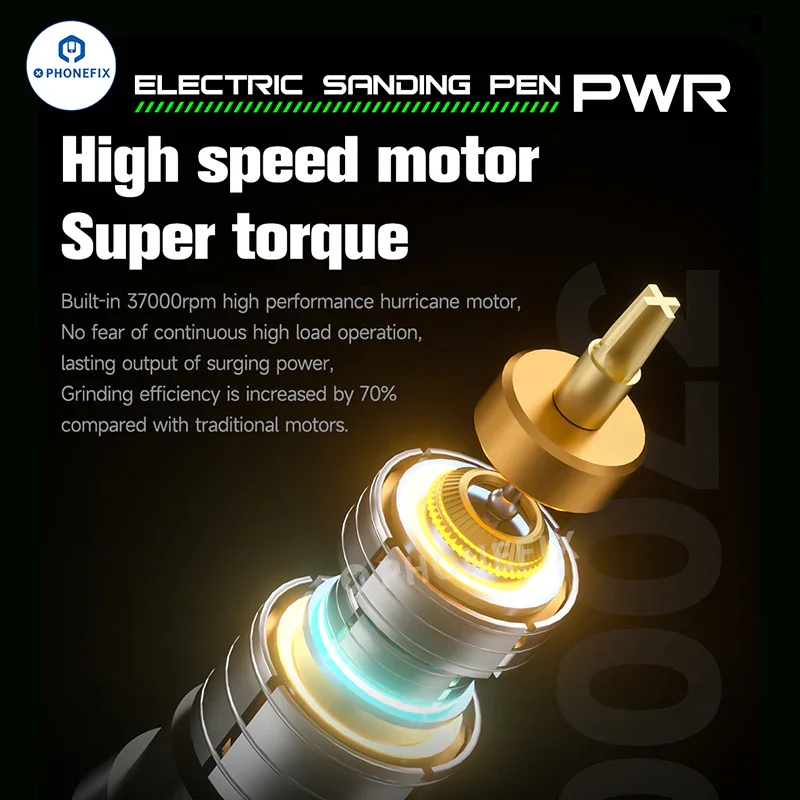 Stylo de meulage MECHANIC PWR pour le polissage des circuits imprimés de téléphones et de processeurs