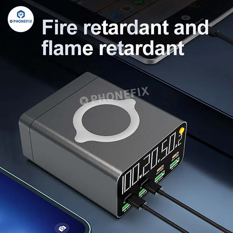 Chargeur sans fil WLX-M3 WLX-M1 QC PD USB-A USB-C 8 ports