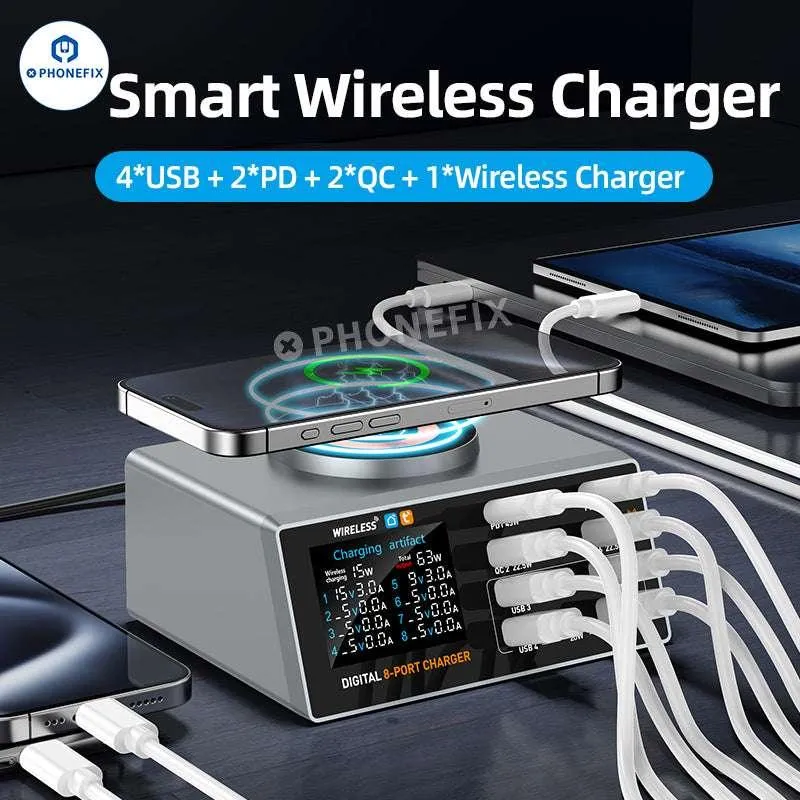 Station de charge rapide de bureau WLX-X9A avec télécommande par application
