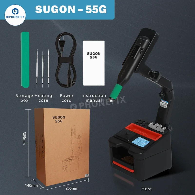 Station de soudage sans fil SUGON 55G compatible avec les pointes JBC C210