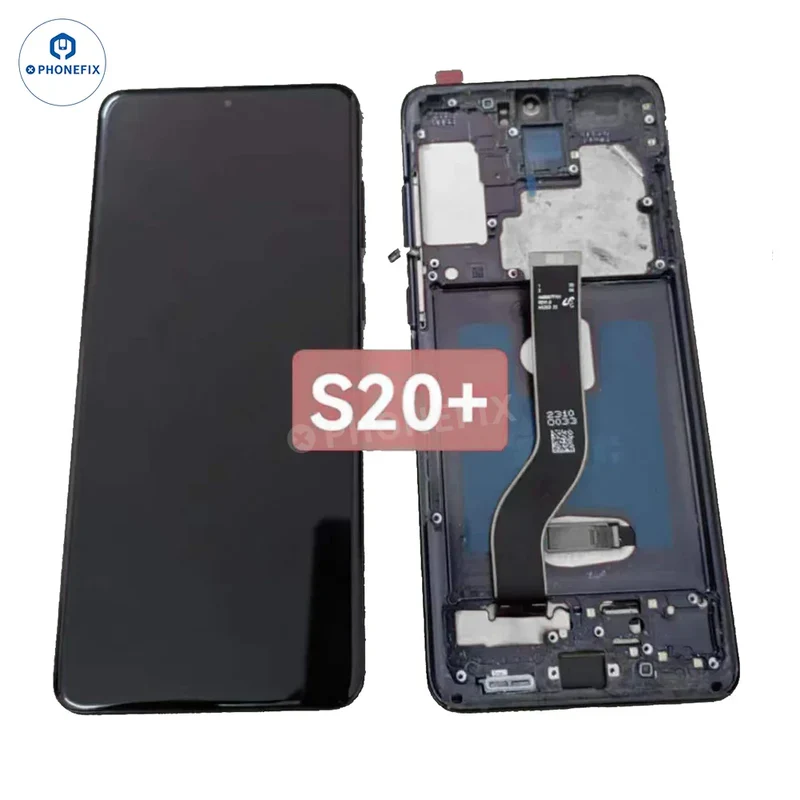 Pièces de rechange pour écran OLED Samsung Galaxy avec châssis