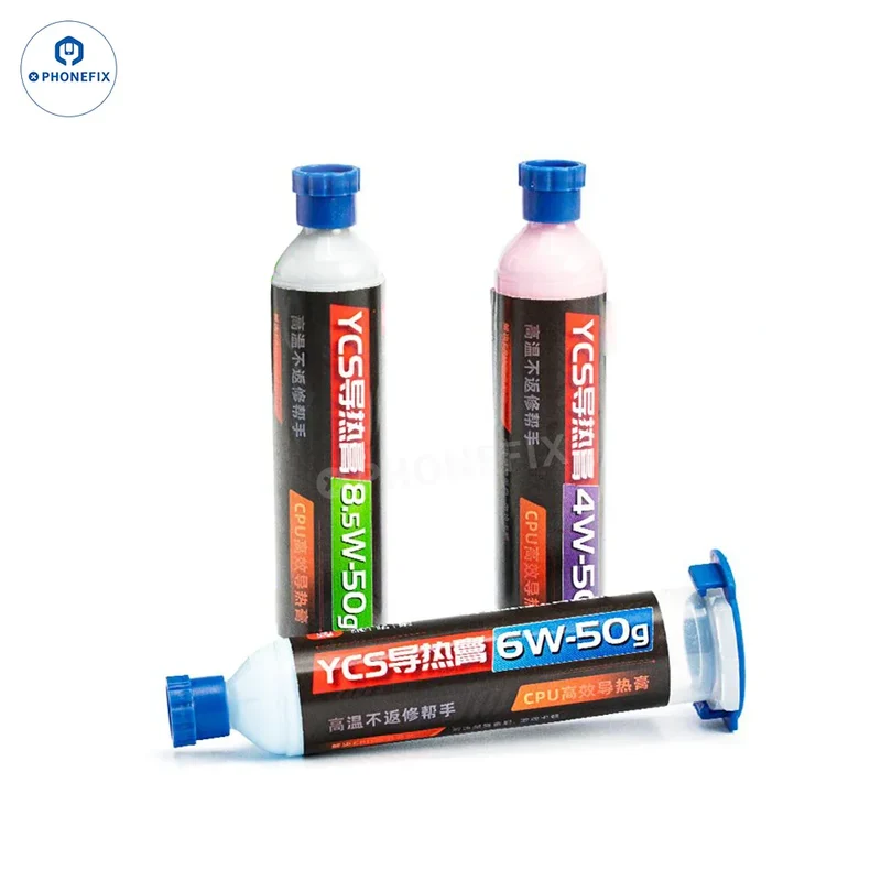 Pâte thermique YCS 4 W 6 W 8.5 W 50 g pour processeur, pour iPhone et ordinateur portable