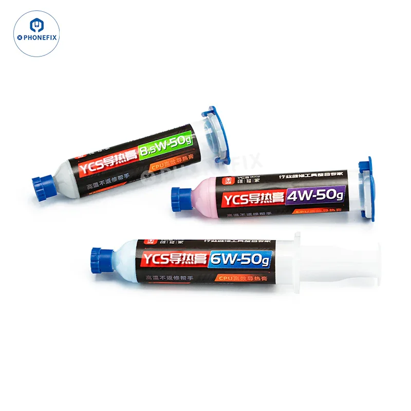Pâte thermique YCS 4 W 6 W 8.5 W 50 g pour processeur, pour iPhone et ordinateur portable
