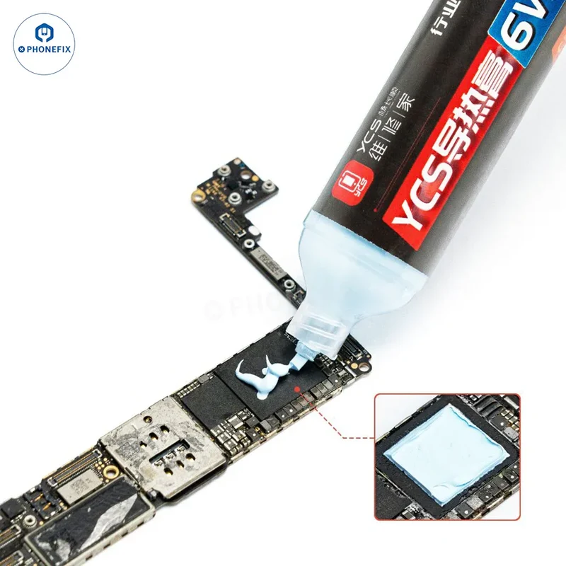 Pâte thermique YCS 4 W 6 W 8.5 W 50 g pour processeur, pour iPhone et ordinateur portable