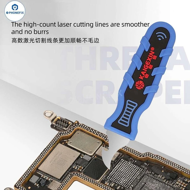 Grattoir à étain pour réparation de PCB de téléphone KGX-3JK, couteau d'ouverture de coque pour enlever la colle