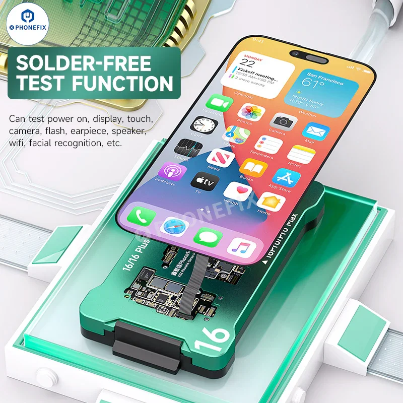 Test de superposition de la carte mère XZZ iSocket pour iPhone 16 Plus/16 Pro Max