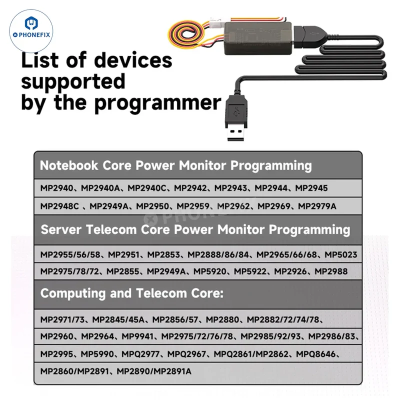 Outil de lecture et d'écriture de puces pour ordinateur portable XZZ MPS Programmateur hors ligne