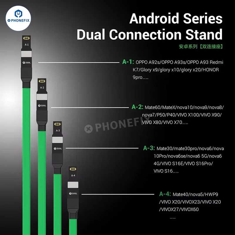 Câble d'alimentation 2UUL PW02 iOS Android pour iPhone 7-16 Huawei VIVO OPPO