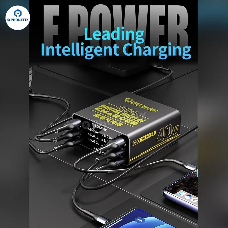 Station de charge rapide multi-ports MECHANIC F-POWER 6 6S 6P