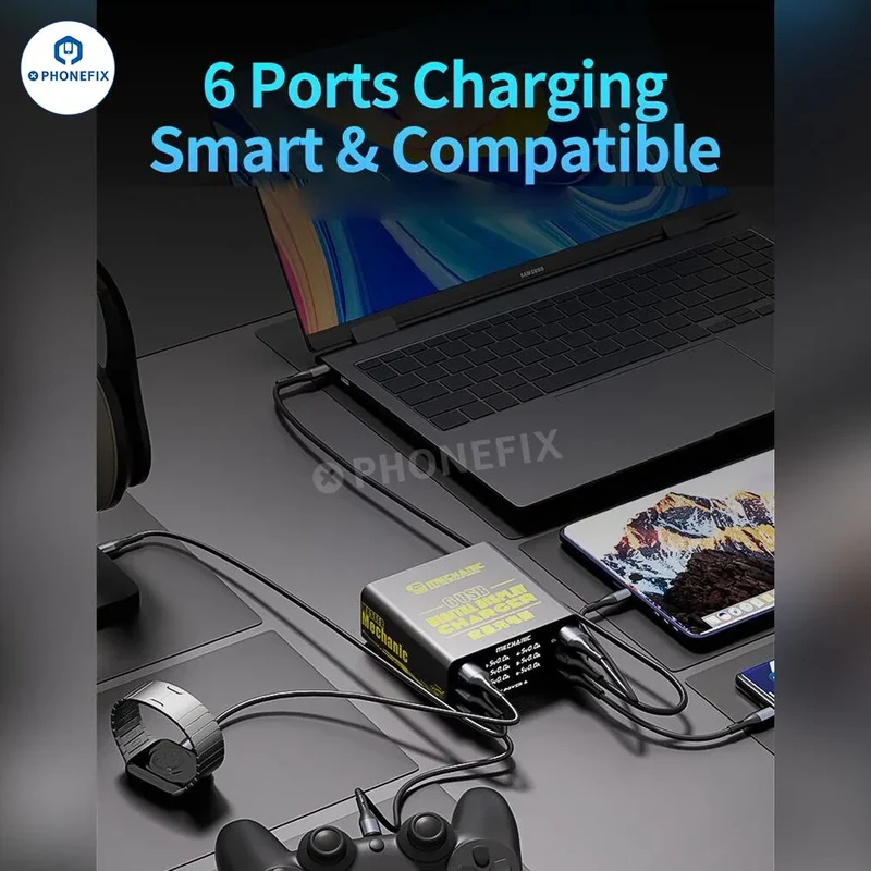 Station de charge rapide multi-ports MECHANIC F-POWER 6 6S 6P