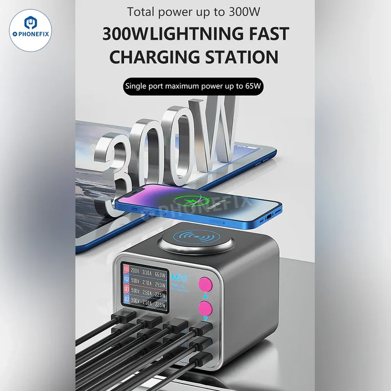 Chargeur rapide numérique PD MaAnt DianBa No.2 avec 13 ports de charge sans fil