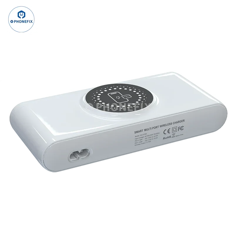 Station de charge sans fil multifonctionnelle PD QC USB Chargeur rapide