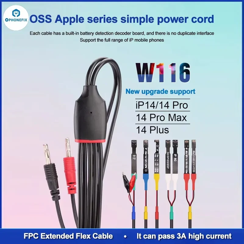 Câble d'alimentation MIJING DY-11 pour iPhone 8-16 iOS Android