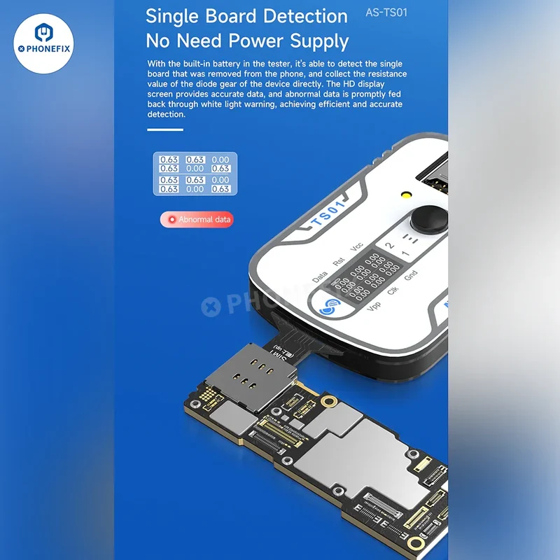 Testeur de carte SIM Aweshine TS-01 pour iPhone, iPad, Android, tous les appareils électroniques