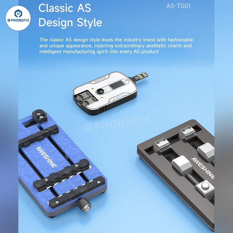 Testeur de carte SIM Aweshine TS-01 pour iPhone, iPad, Android, tous les appareils électroniques