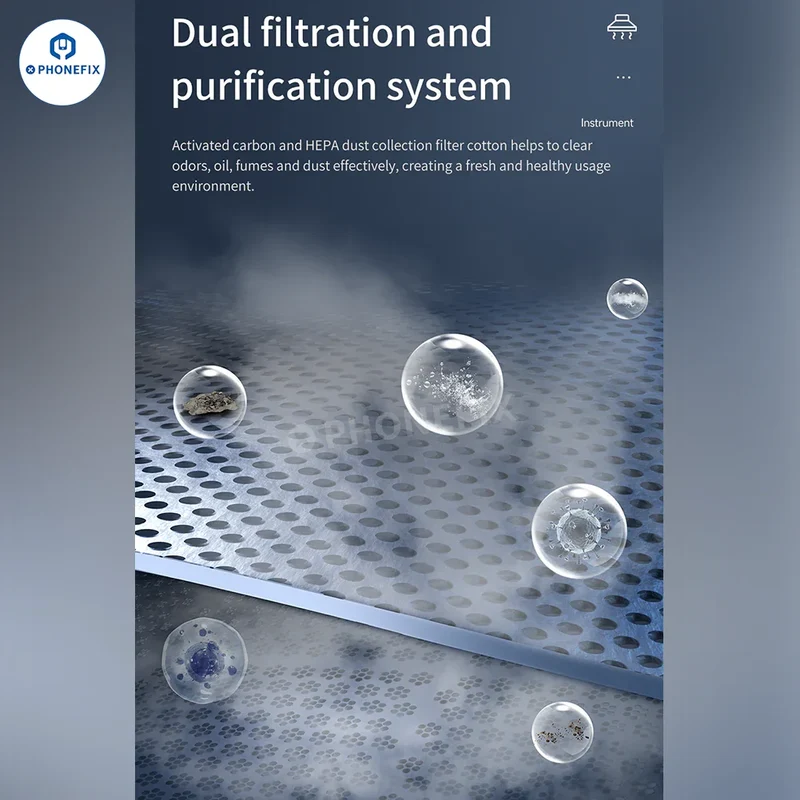 Extracteur de fumées AIXUN ES02 pour téléphone et PCB