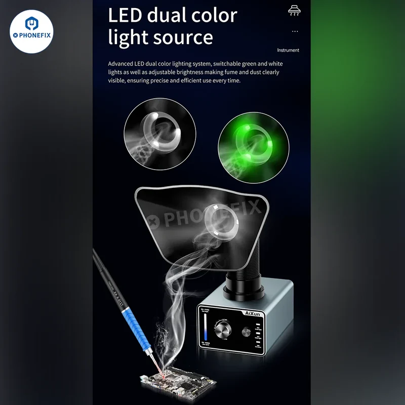 Extracteur de fumées AIXUN ES02 pour téléphone et PCB