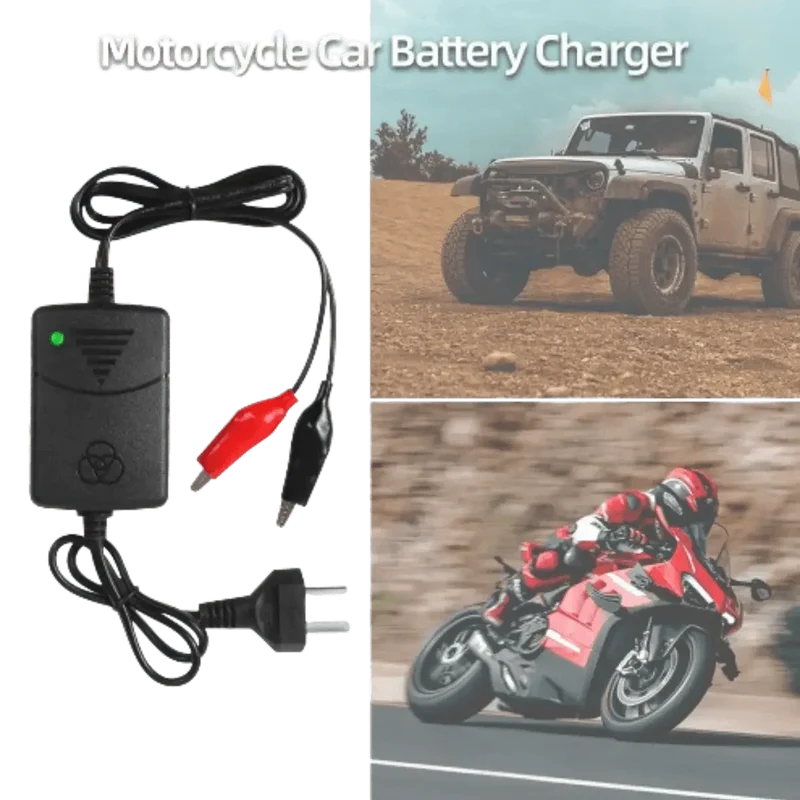 Chargeur batterie plomb 12 V 1.3 A avec pinces crocodile