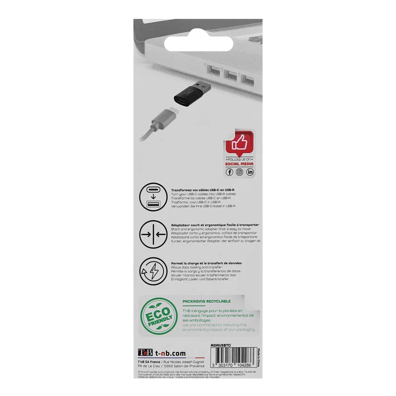 Adaptateur USB-C vers USB