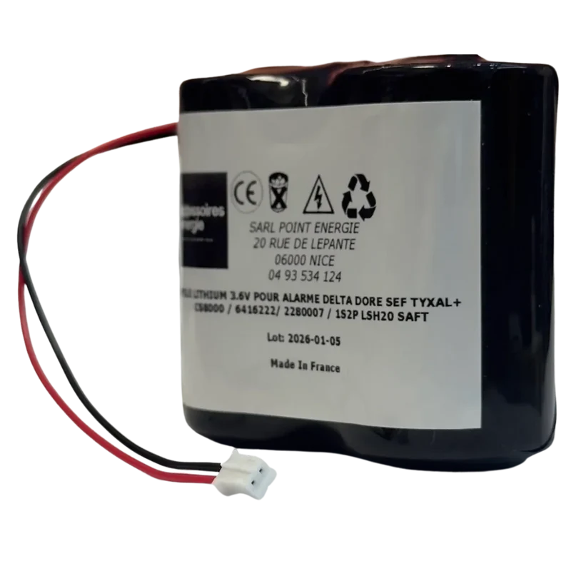 Pile Delta Dore 6416222 3.6V 26Ah TYXAL+