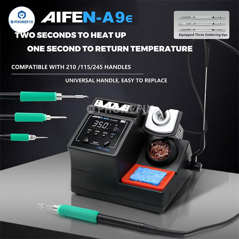 Station de soudage AIFEN A9E 160 W avec pointes de fer C210 C245 C115